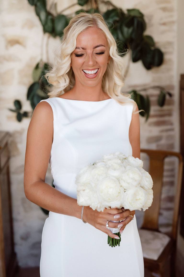 bouquet in una festa di matrimonio in Umbria